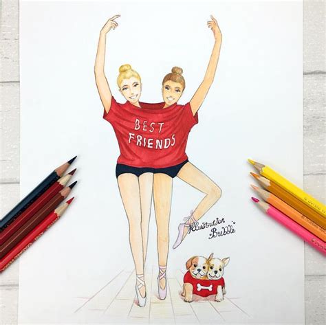 best friend pictures drawing|things to draw for your bff.